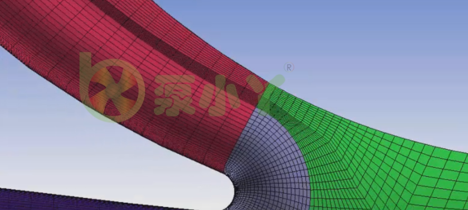 ICEM离心泵蜗壳结构化网格划分方法2视频教程